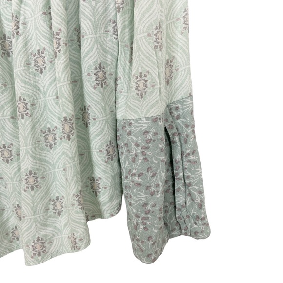 Free People Rolling Hills Bell Sleeve Tunic Green Size XS - Picture 6 of 7